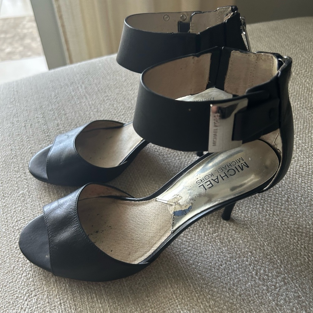 Michael Kors Black Leather Heels